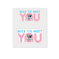 Nice To Meet You - Logo Pin