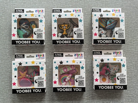Yoobeez Zipper Pull Charms (4-Pack) - Zipit Bedding