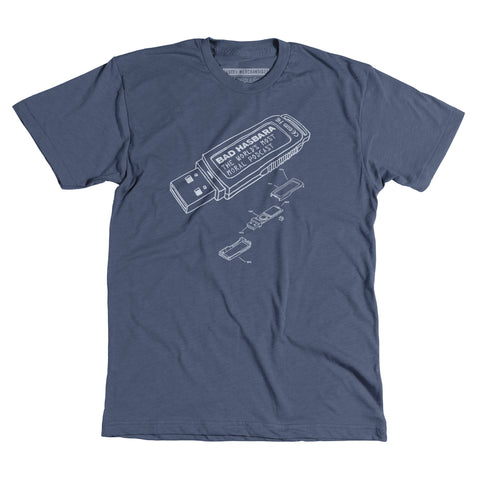 Bad Hasbara Flash Drive - Navy Unisex Tee