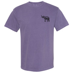 Elephant's Graveyard - Unisex Purple Short Sleeve Shirt - MCC