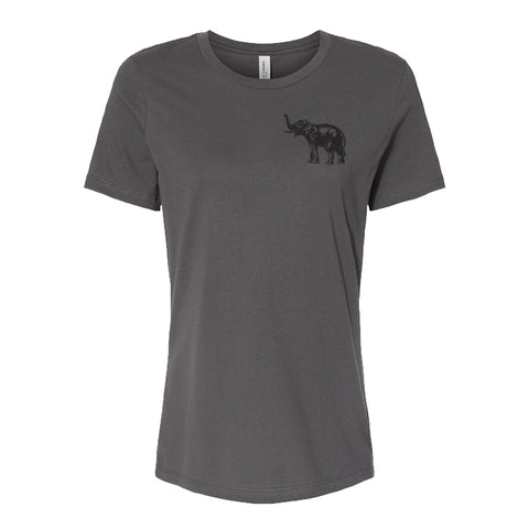 Elephant's Graveyard - Womens Short Sleeve Gray Shirt - MCC