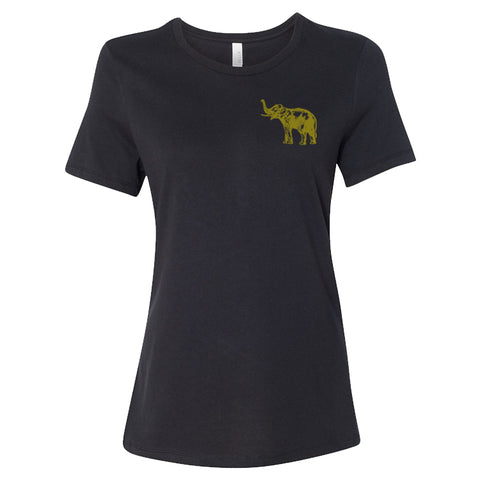 Elephant's Graveyard - Womens Black Short Sleeve Shirt - MCC