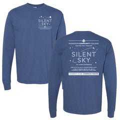 Silent Sky - Unisex Long Sleeve Blue Shirt - MCC
