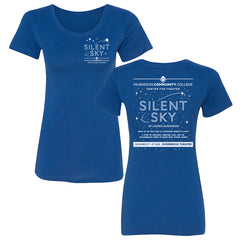Silent Sky - Womens Blue Short Sleeve Shirt - MCC