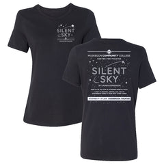 Silent Sky - Womens Black Short Sleeve Shirt - MCC