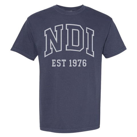 NDI Collegiate Logo- Navy Unisex tee - NDI
