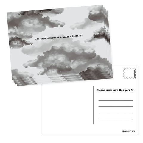 Clouds Condolences Postcards (4-pack) - UnCabaret