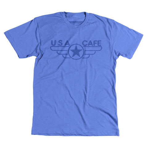 USA Cafe Logo too!- Unisex tee - Newpenny